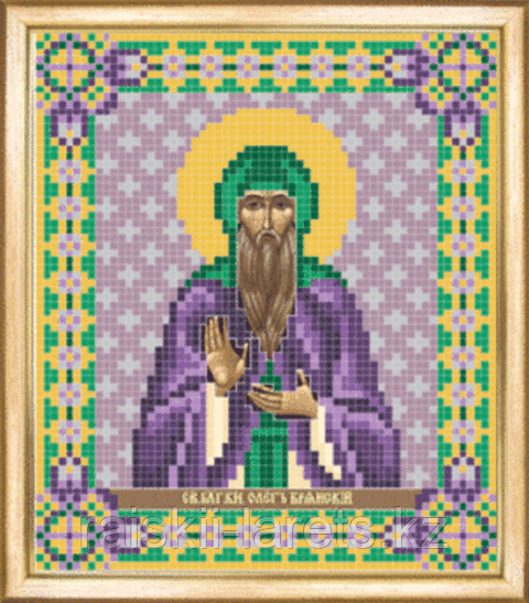 СБИ-072 Схема для вышивания бисером Именная икона Святой благоверный князь Олег Брянский