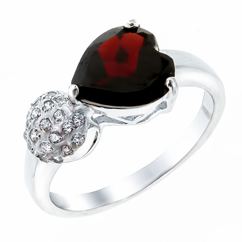Серебряное кольцо с гранатом Teosa DRGS00063-R-GR