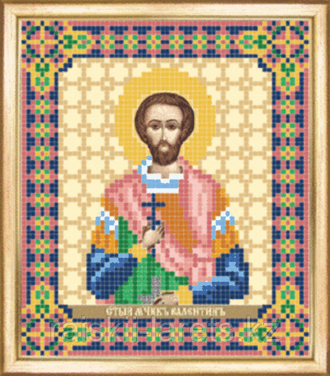 СБИ-092 Схема для вышивания бисером Икона Святой мученик Валентин