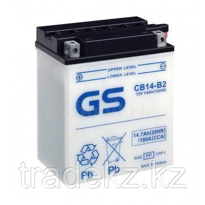 Аккумулятор GS Yuasa CB14-B2 new (+acidpack, в комплекте с электролитом), фото 2