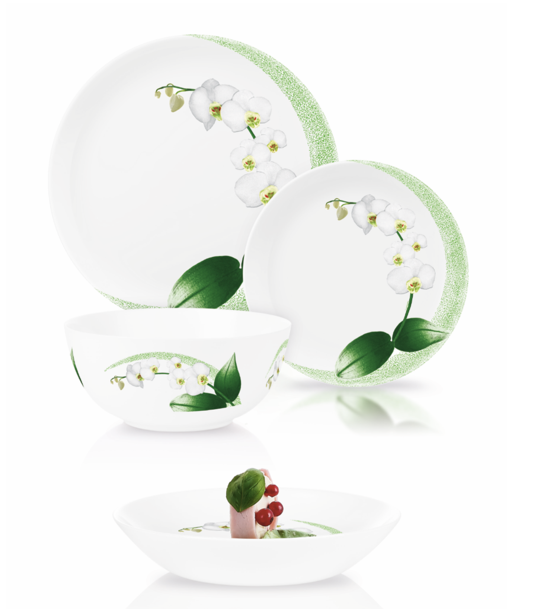Столовый сервиз Luminarc Diwali White Orchid 19 пр.