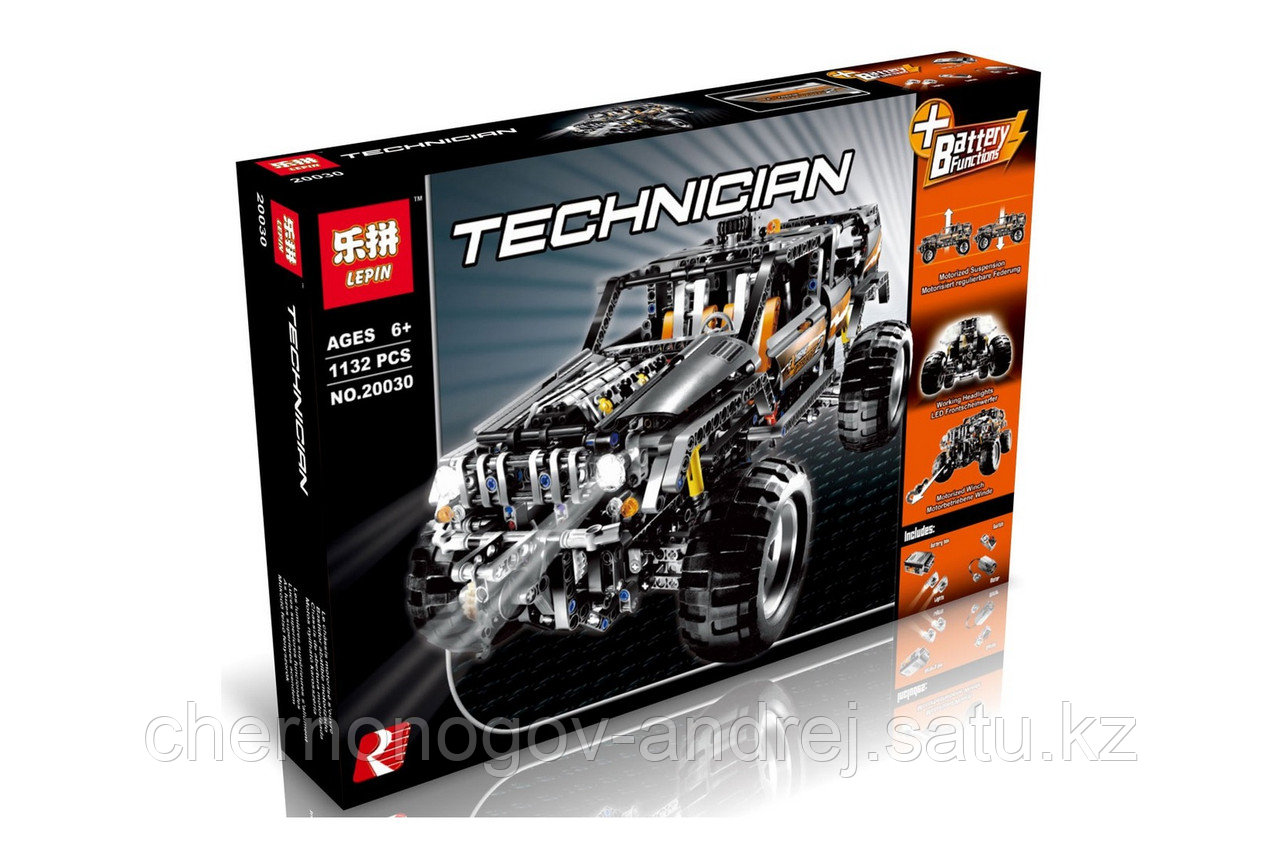 Конструктор 7 "Внедорожник" с мотором 1132 детали Lepin 20030 off-road