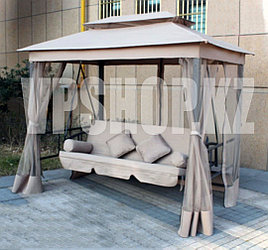 Садовые качели-диван люкс с антимаскитной сеткой, 3-х местная, доставка