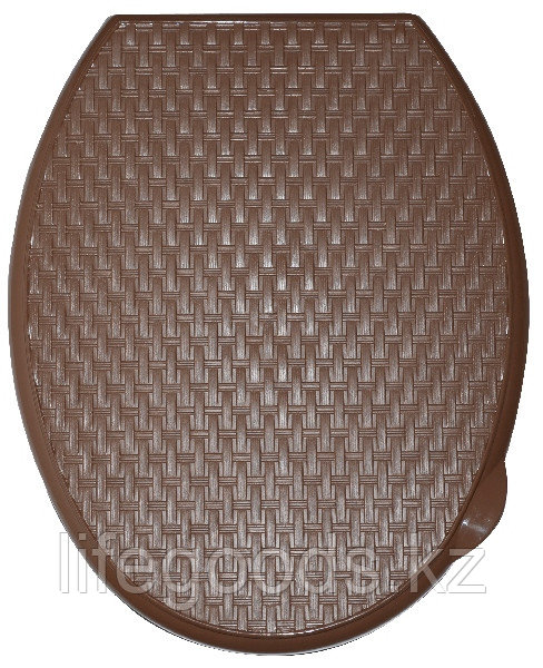 Сиденье для унитаза жесткое "Ротанг" (какао) 112017