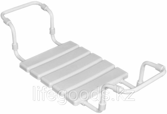 Сиденье в ванну пластиковое на металлической трубе (белое) 170106, фото 2