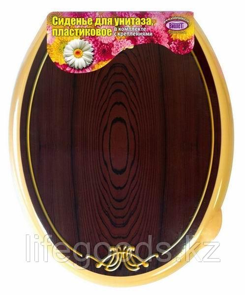 Сиденье - крышка для унитаза с декором "Дерево" 111081