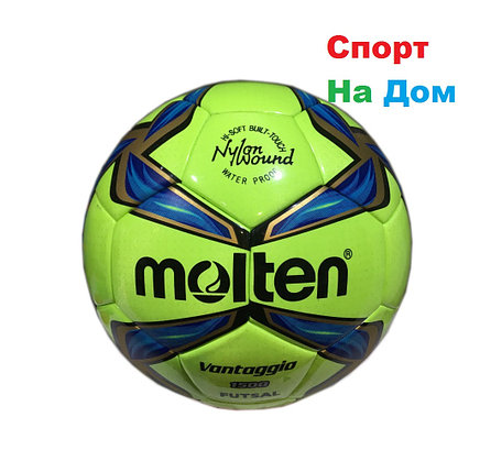 Футзальный мяч Molten кожаный сшитый (размер 4), фото 2