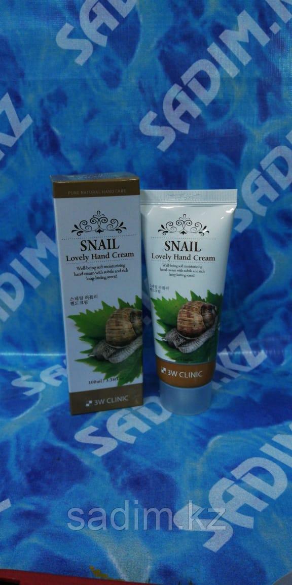 3W Clinic Snail Lovely Hand Cream 100 ml - Крем для рук с улиточным секретом