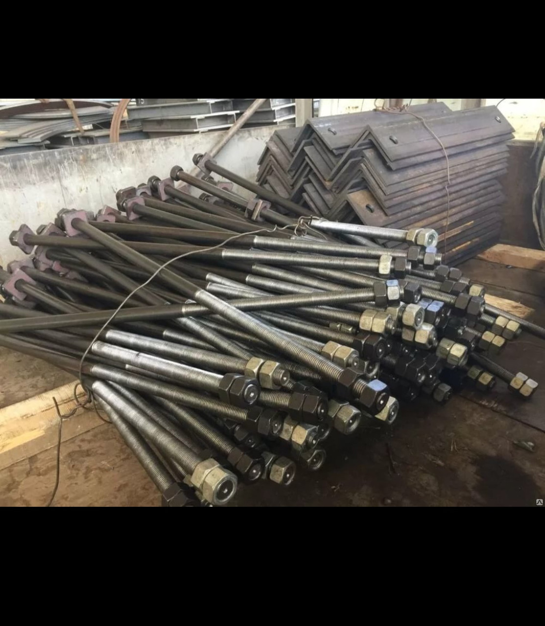 Болты фундаментные М48 М56 М64 М72 СТ.09Г2С, фото 1