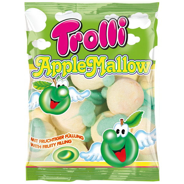 Суфле Trolli Яблоко c фруктовой начинкой  AppleMallow 150 гр.
