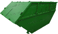 Бункер-накопитель БНУ- 8 м3 с крышкой для ТБО и крупногабаритного мусора
