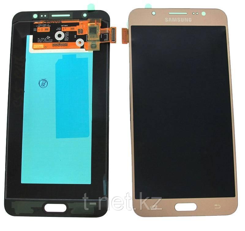 Дисплей Samsung Galaxy J7 Duos (2016) SM-J710 с сенсором, цвет золотистый, качество OLED