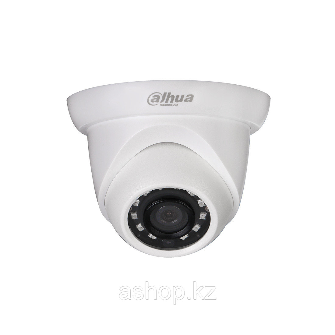 Камера IP купольная Dahua DH-IPC-HDW1420S-0280B, Разрешение: 4 Mpi dpi, Тип объектива: f = 2,8 мм, ИК подсветк