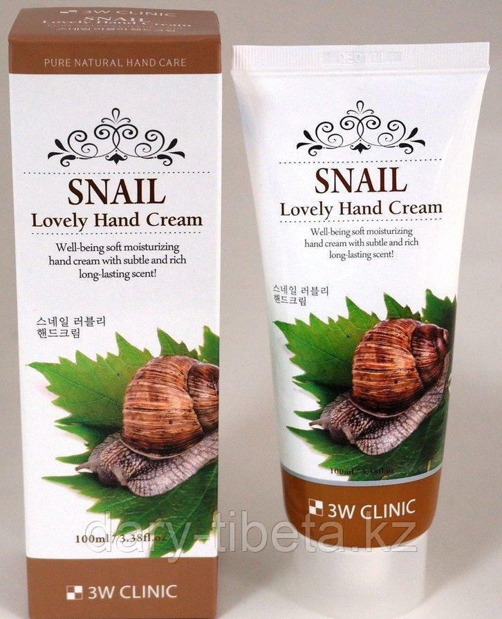 3W Clinic Snail Lovely Hand Cream-Крем для рук с муцином улитки
