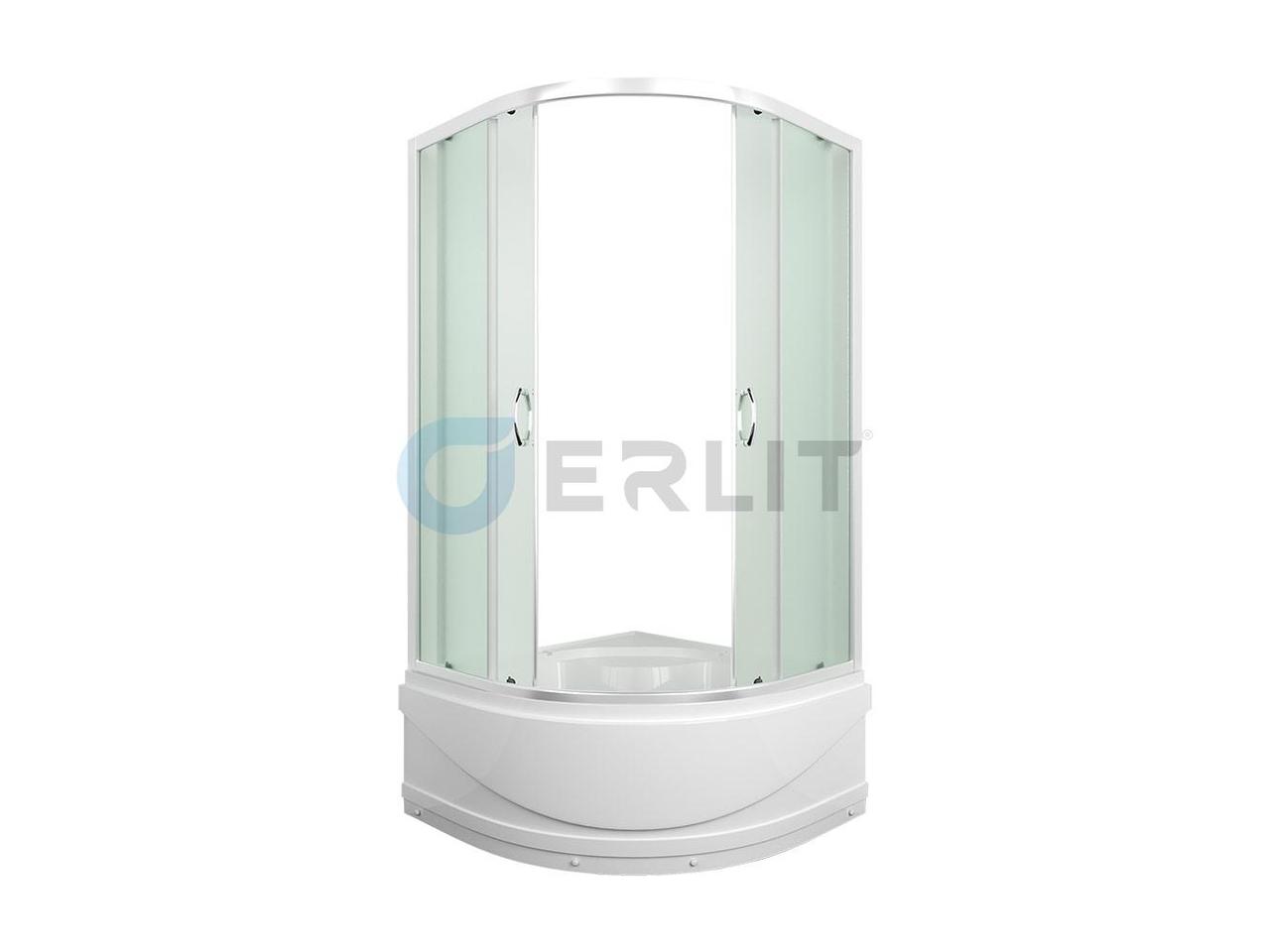 Душевой уголок Erlit ER0509T-C3, 90х90 см., с высоким поддоном, матовое стекло - фото 3 - id-p57223032
