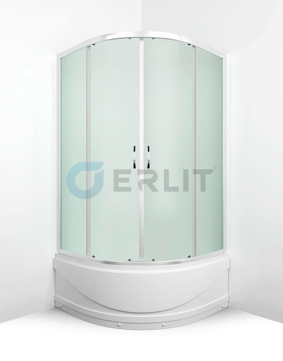 Душевой уголок Erlit ER0509T-C3, 90х90 см., с высоким поддоном, матовое стекло - фото 8 - id-p57223032