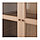 БИЛЛИ / ОКСБЕРГ Стеллаж/панельные/стеклянные двери, дубовый шпон, беленый, стекло, фото 3