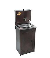 Дачный умывальник Вихрь, цвет медь, с подогревом, мойка из нержавейки