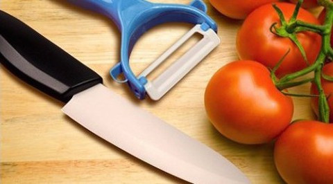 Набор нож+овощечистка керамические - фото 1 - id-p62002575