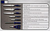 Набор стальных ножей с литыми рукоятями на подставке HATCHEN {8 предметов} (Синий), фото 4