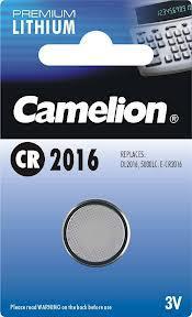 Батарейка Camelion CR2016-BP1 3 В, Упакова: Блистер 1 шт., Аналоги: CR2016\5000LC, Тип батареи: Литий-ионный
