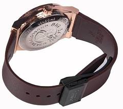 Часы наручные мужские реплика Hublot Geneve Big Bang (Бронза, коричневый ремешок), фото 3