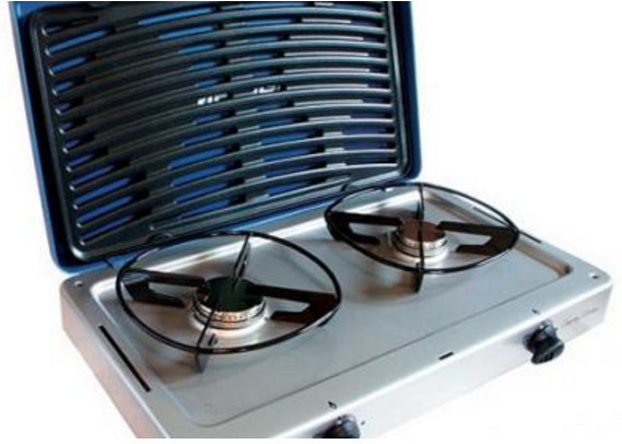 Плитка газовая горизонтальная Campingaz Camping Kitchen Grill, Мощность: 1700 Вт + 2300 Вт, Регулировка мощнос