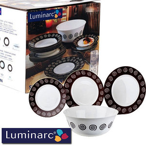 Сервиз столовый Luminarc Sirocco Brown G4135 [19, 46 предметов] (46 предметов)