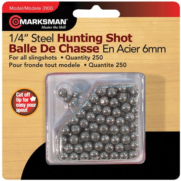 Стальные шарики Marksman 3100, Диаметр: 6,4 мм, 250 шт., Упаковка: Коробка