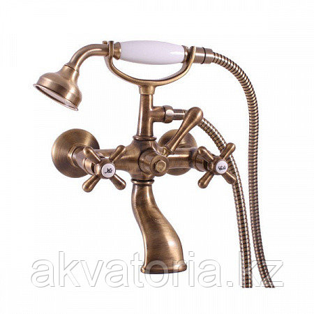 MK159.5/2SM MORAVA Смеситель для ванны с лейкой и шлангом бр