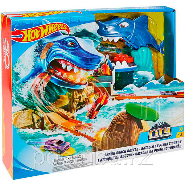 Трек Hot Wheels(Хот Вилс) "Схватка с акулой" Mattel
