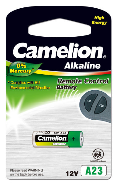 Батарейка Camelion A23-BP1 12 В, Упакова: Блистер 1 шт., Аналоги: A23\1181A\8LR23\LRV08\3LR50\K23A\MN21, Тип б