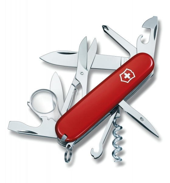 Нож складной офицерский Victorinox Explorer, Функционал: Исследовательский, Кол-во функций: 16 в 1, Цвет: Крас