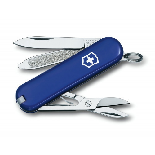 Нож складной универсальный Victorinox Classic SD, Кол-во функций: 7 в 1, Цвет: Синий, (0.6223.2)