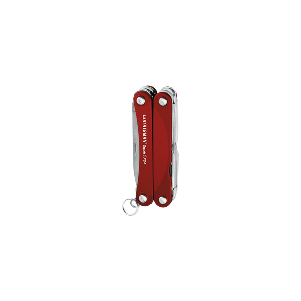 Мультитул брелок Leatherman Squirt PS4, Кол-во функций: 9 в 1, Цвет: Красный, (PS4)