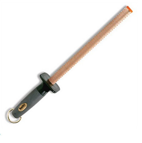 Точило для ножей Smith`s Sharpener 10” Oval Diamond Sharpening Rod, Цвет: Оранжево-серый, Упаковка: Розничная,