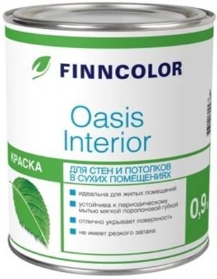 Краска OASIS INTERIOR A гл/мат 2,7 л.  Глубоко матовая водно-дисперсионная краска для стен и потолков внутри с