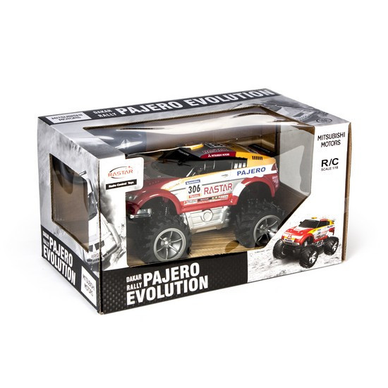Радиоуправляемая модель автомобиль Rastar Mitsubishi PAJERO EVOLUTION, 1:18, Управление: Джойстик, Материал: П