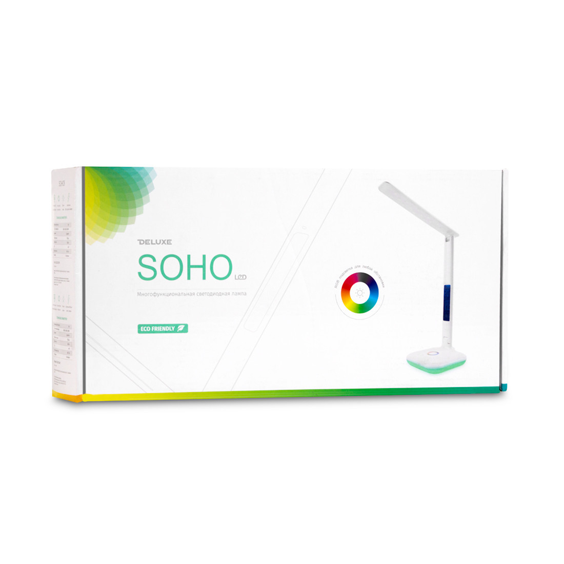 Лампа настольная светодиодная (LED) Deluxe SOHO, Регулировка яркости: 3 степени яркости, Цветовая температура: