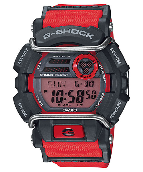 Часы электронные наручные мужские Casio G-SHOCK GD-400-4ER, Механизм: Кварц, Браслет: Ремешок из полимерного м