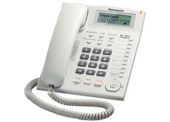 Телефон проводной стационарный Panasonic KX-TS2388 CAW, 50 контактов, АОН: Да, Цвет: Белый , Упаковка: Розничн