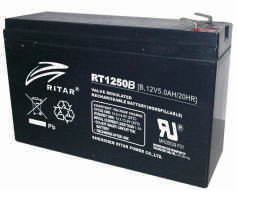 Батарея необслуживаемая (аккумулятор) Ritar RT1250 B (12V 5 Ah), Емкость аккумулятора: 5 Ah, Разъемы: F1/F2