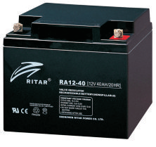 Батарея необслуживаемая (аккумулятор) Ritar RA12-40 (12V 40 Ah), Емкость аккумулятора: 40 Ah, Разъемы: F4/F11