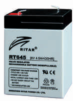 Батарея необслуживаемая (аккумулятор) Ritar RT690 (6V 9 Ah), Емкость аккумулятора: 9 Ah, Разъемы: F1/F2