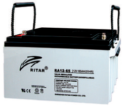 Батарея необслуживаемая (аккумулятор) Ritar RA12-65 (12V 65 Ah), Емкость аккумулятора: 65 Ah, Разъемы: F5/F11