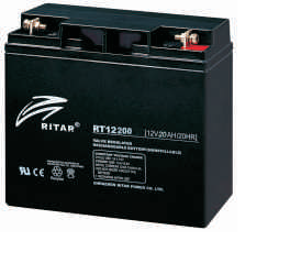 Батарея необслуживаемая (аккумулятор) Ritar RT12200 (12V 20 Ah), Емкость аккумулятора: 20 Ah, Разъемы: F3/F13