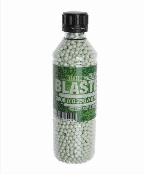 Пластиковые шарики для страйкбольного оружия ASG BB Blaster, Калибр: 6,0, 3000 шт., 0,25 г, Цвет: Белый, Упако
