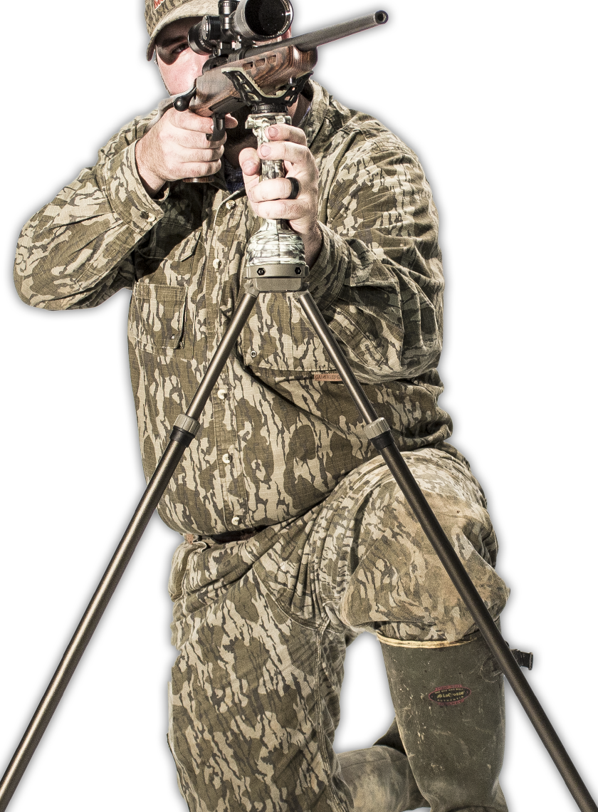 Штатив бипод для оружия Primos Trigger stick GEN3 Tall Bipod, Высота: 610 - 1550 мм, Да, камера/оптический при