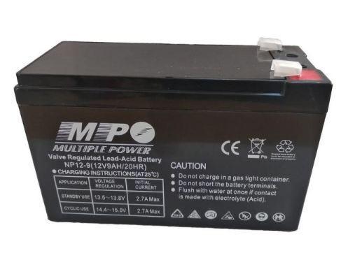 Батарея необслуживаемая (аккумулятор) Multiple Power NP1290 (12V 9 Ah), Емкость аккумулятора: 9 Ah, Разъемы: F