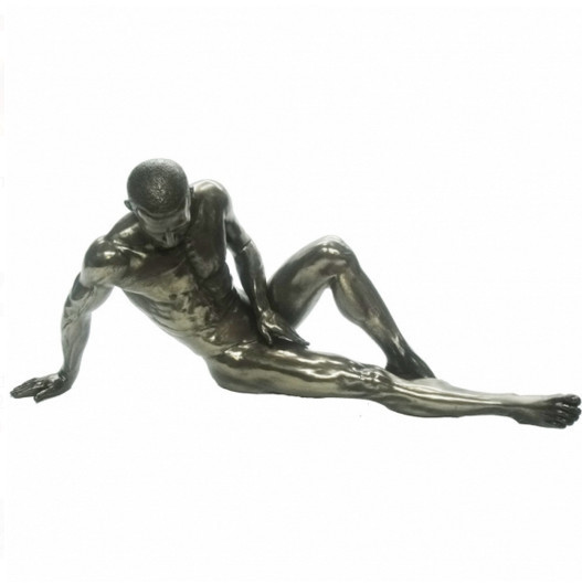 Статуэтка декоративная Veronese Design Artistic Nudes WU75076А1, Высота: 120 мм, Материал: Полистоун, Цвет: Бр